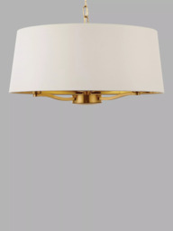 Bay Lighting Manor Ceiling Light, White/Metallic Brass - thumbnail 3