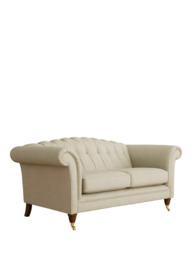 Laura Ashley Gloucester Medium 2 Seater Sofa, Teak Leg
