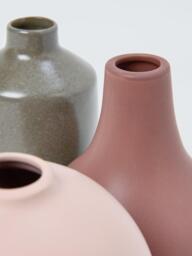 John Lewis Boxed Ceramic Bud Vases, Set of 3, H12cm, Multi - thumbnail 2