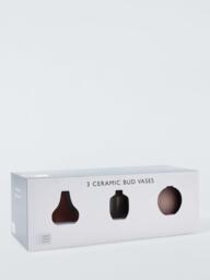 John Lewis Boxed Ceramic Bud Vases, Set of 3, H12cm, Multi - thumbnail 4