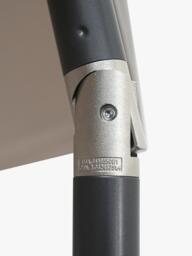 KETTLER Wind-Up Balcony Half Parasol, 2.1m, Stone - thumbnail 5