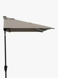 KETTLER Wind-Up Balcony Half Parasol, 2.1m, Stone - thumbnail 3