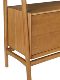 west elm Mid-Century Wide Wood Bookcase with Drawer, Acorn - thumbnail 6