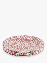 Spode Christmas Tree Yuletide Earthenware Side Plate, 20cm, Red - thumbnail 5