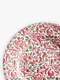 Spode Christmas Tree Yuletide Earthenware Side Plate, 20cm, Red - thumbnail 4