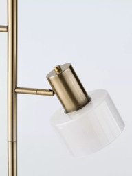 John Lewis Rodos Triple Floor Lamp, Antique Brass - thumbnail 4