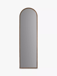 Gallery Direct Greystoke Arched Metal Frame Leaner Mirror, 170 x 50.5cm, Bronze - thumbnail 1