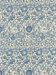 Morris & Co. Pink and Rose Made to Measure Curtains or Roman Blind, Vellum/Indigo
