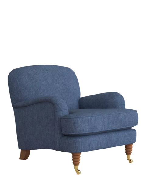 Laura Ashley Lynden Armchair, Teak Leg - image 1