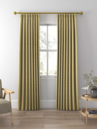 Harlequin Polka Made to Measure Curtains or Roman Blind, Mustard/Neutral - thumbnail 3