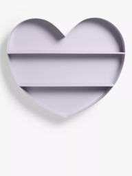 John Lewis Heart Wall Shelf, Lilac - thumbnail 3