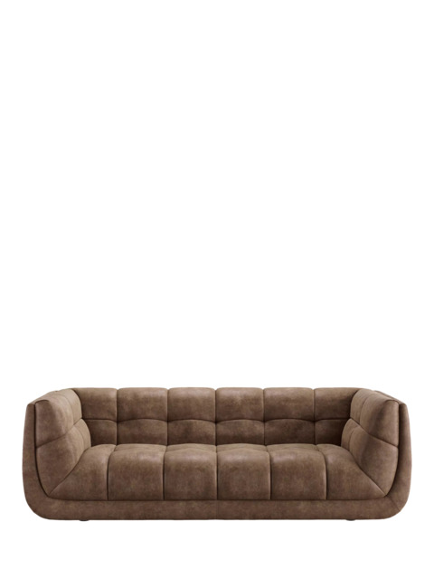 At The Helm Leo Grand 3 Seater Leather Sofa - image 1