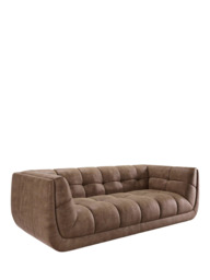 At The Helm Leo Grand 3 Seater Leather Sofa - thumbnail 3