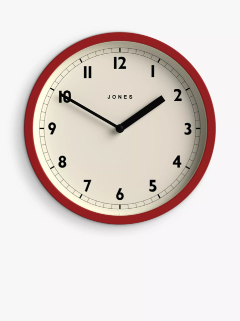 Jones Clocks Twist Round Analogue Wall Clock, 20cm - image 1