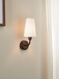 John Lewis Fairford Wall Light, Oil Rubbed Bronze - thumbnail 6