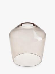 Industville Double Albany Smoked Glass Schoolhouse Wall Light, Bronze - thumbnail 4