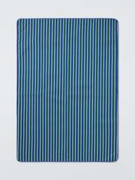 John Lewis Extra Large Striped Quilted Picnic Rug, Blue/Multi - thumbnail 3