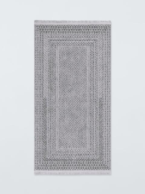 John Lewis Easy Care Border Boucle Rug, Natural - image 1