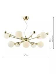 Där Ursa Ceiling Light, Polished Gold - thumbnail 6
