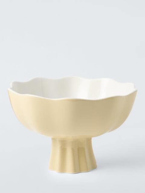 John Lewis x Anine Cecilie Iversen Footed Decorative Bowl, Yellow - image 1