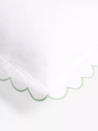 John Lewis Scallop Pure Cotton Sateen Duvet Cover Set - thumbnail 5