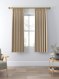 John Lewis Textured Weave Pair Blackout Lined Pencil Pleat Curtains - thumbnail 5