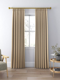 John Lewis Textured Weave Pair Blackout Lined Pencil Pleat Curtains - thumbnail 3