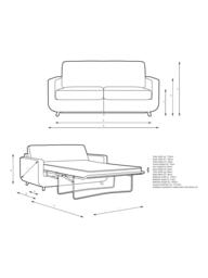 John Lewis Barbican Medium 2 Seater Sofa Bed, Light Leg - thumbnail 2