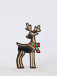 Lumineo Infinity Christmas Reindeer Lit Figure Decoration - thumbnail 1