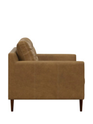 John Lewis Draper II Medium 2 Seater Leather Sofa, Dark Leg - thumbnail 3