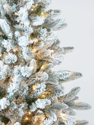 John Lewis Brompton Pre-lit Snowy Christmas Tree - thumbnail 2