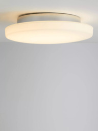 John Lewis Moonbeam LED Flush Bathroom Ceiling Light, White - thumbnail 1