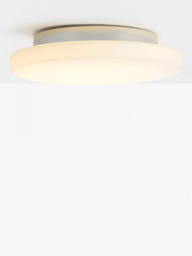 John Lewis Moonbeam LED Flush Bathroom Ceiling Light, White - thumbnail 2