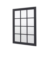 Gallery Direct Indio Beaded Wood Frame Window Wall Mirror, 120 x 95cm - thumbnail 2