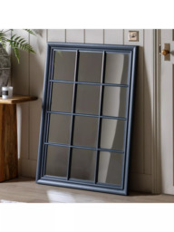 Gallery Direct Indio Beaded Wood Frame Window Wall Mirror, 120 x 95cm - thumbnail 4