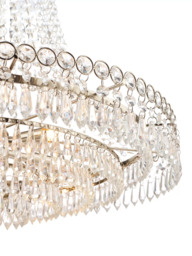 Laura Ashley Enid Grand Crystal Glass Chandelier Ceiling Light, Clear - thumbnail 5