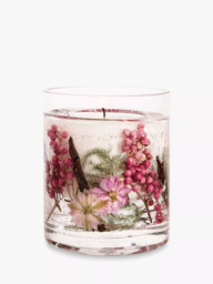 Stoneglow Natures Gift Pink Pepper Flowers Gel Scented Candle, 160g - thumbnail 1