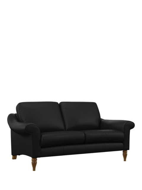 John Lewis Camber Medium 2 Seater Leather Sofa, Light Leg - image 1
