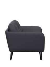 John Lewis Arlo Small 2 Seater Leather Sofa, Dark Leg - thumbnail 3