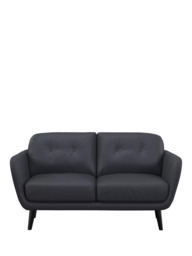 John Lewis Arlo Small 2 Seater Leather Sofa, Dark Leg - thumbnail 5