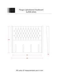 John Lewis Margot Winged Full Depth Upholstered Headboard, Super King Size - thumbnail 4