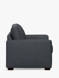 John Lewis OUTLET Oliver Small 2 Seater Leather Sofa, Dark Leg, Like New, Matt Navy - thumbnail 4