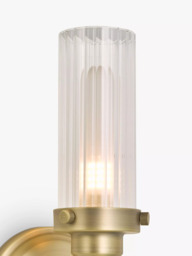 John Lewis Ribbed Glass Bathroom Wall Light - thumbnail 5