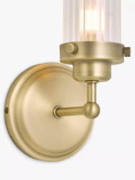 John Lewis Ribbed Glass Bathroom Wall Light - thumbnail 4