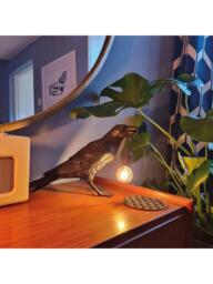 Seletti Bird Waiting Table Lamp, Black - thumbnail 2