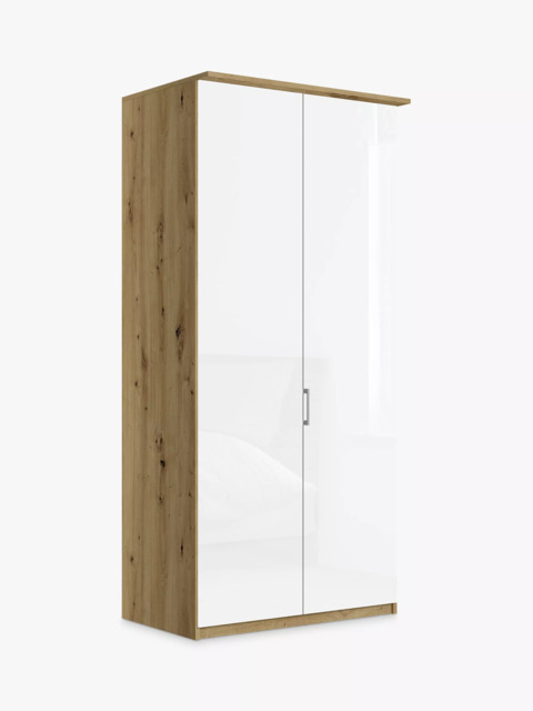 John Lewis Elstra 100cm Wardrobe with Glass Hinged Doors - image 1