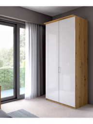 John Lewis Elstra 100cm Wardrobe with Glass Hinged Doors - thumbnail 3