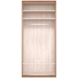 John Lewis Elstra 100cm Wardrobe with Glass Hinged Doors - thumbnail 4