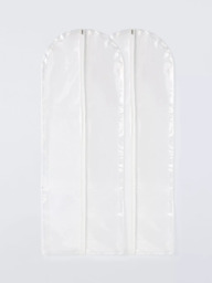 John Lewis Extra Long Dress/Coat Cover, Translucent, Set of 2
