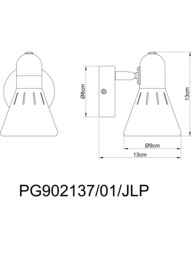 John Lewis SES LED Single Spotlight, White/Wood - thumbnail 6